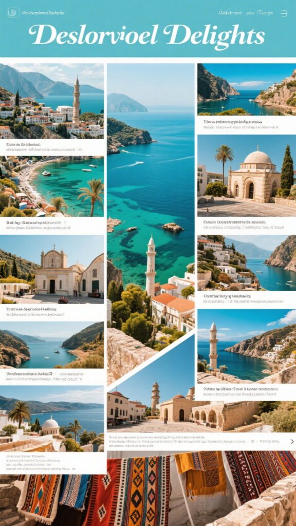 jimeng-2025-05-09-416-Destination Delights_ Highlight specific destinations you cover, with stunning...